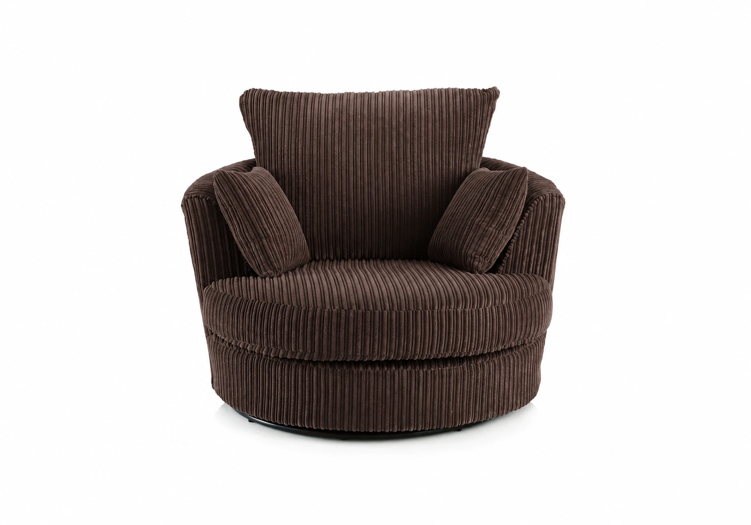 Jumbo Cord Swivel Chair
