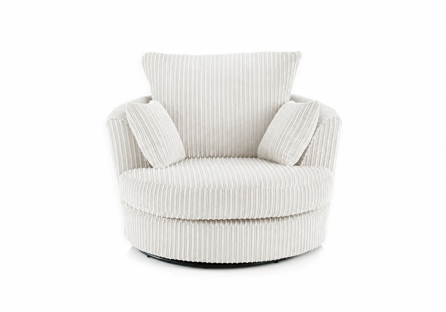 Jumbo Cord Swivel Chair