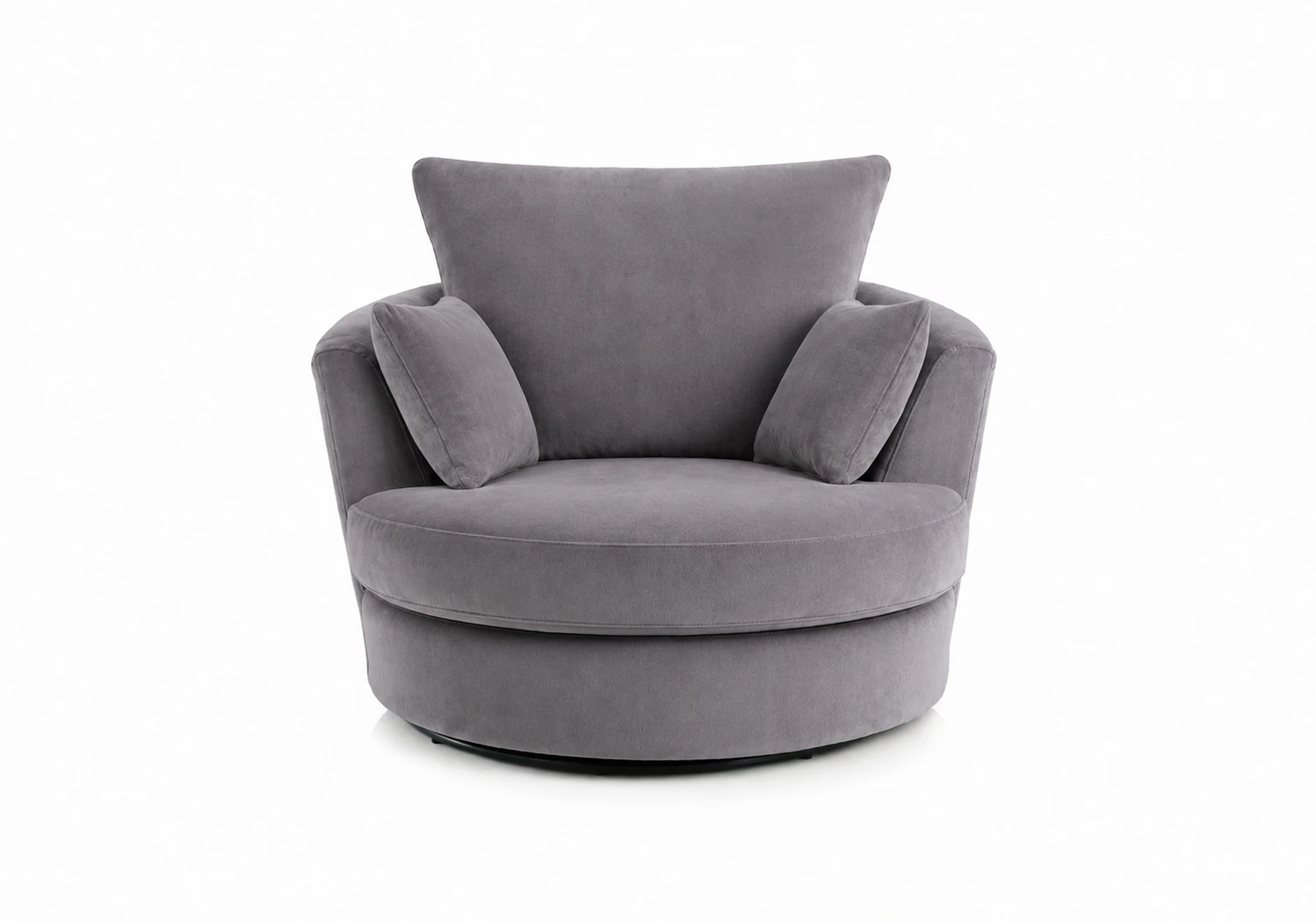 Plush Velvet Swivel Chair