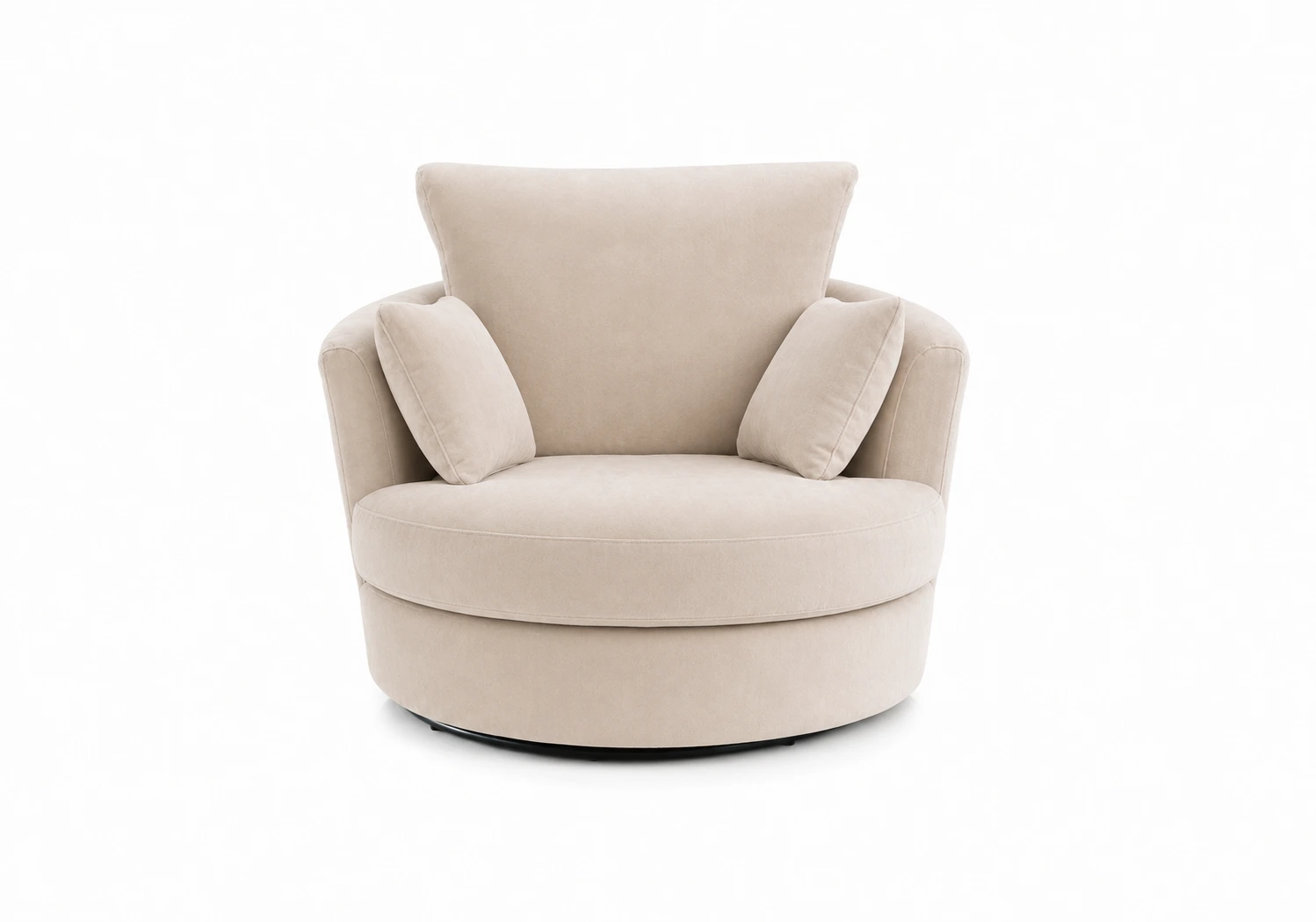Plush Velvet Swivel Chair