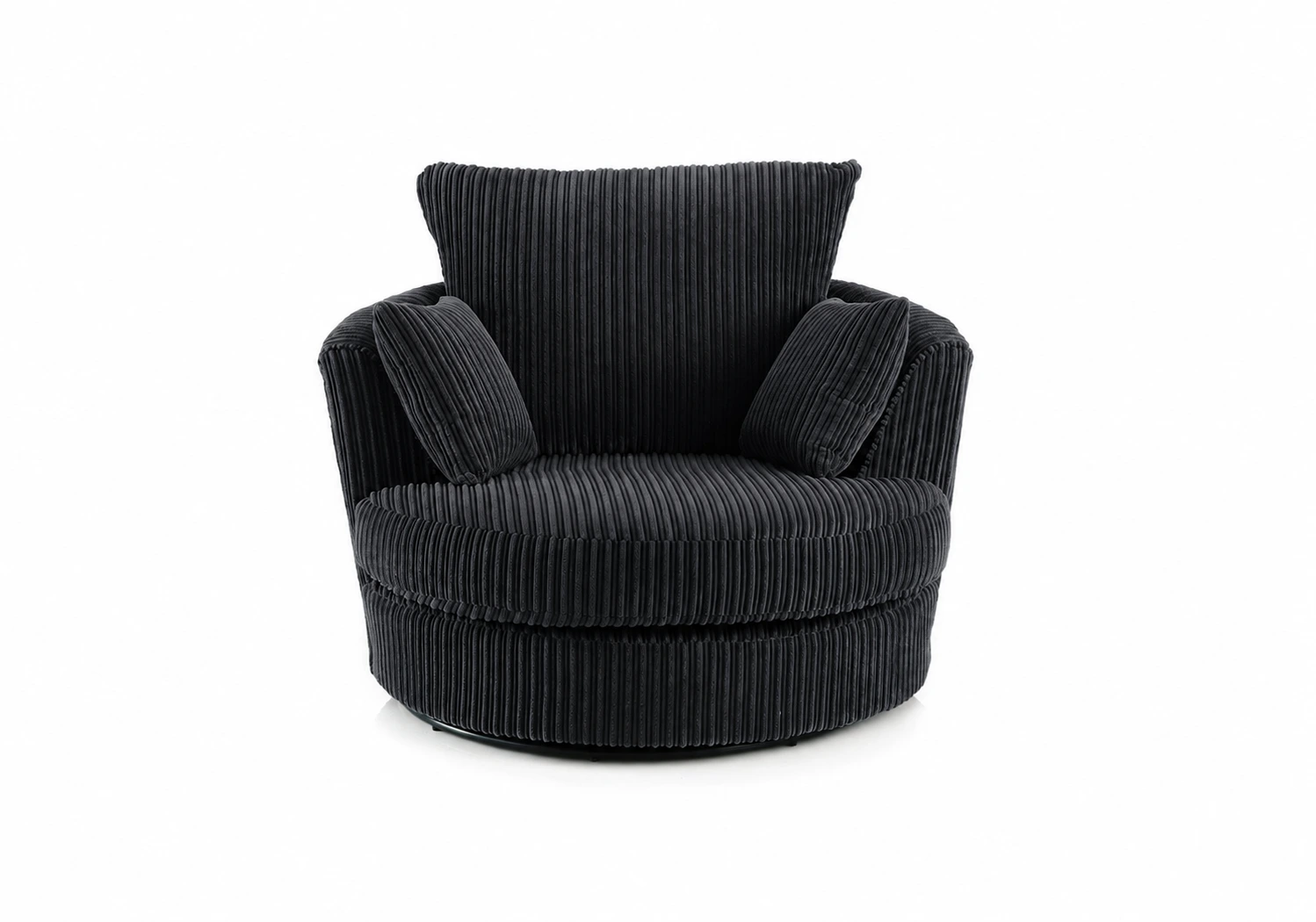 Jumbo Cord Swivel Chair