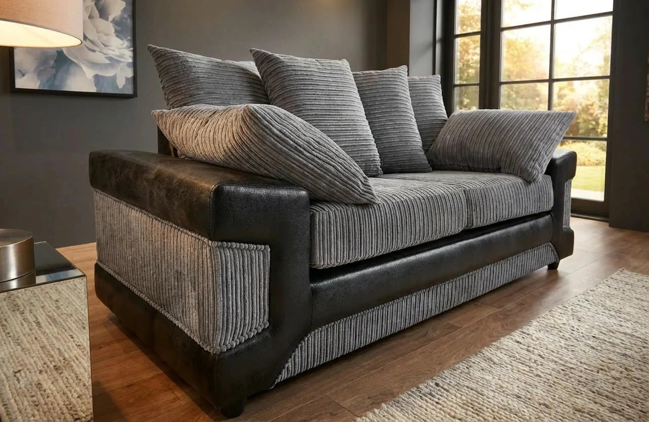 Dino 3+2 Seater - Black