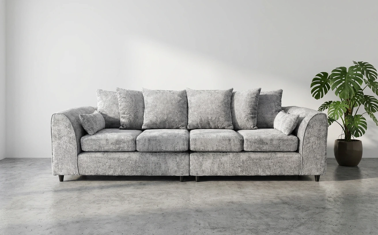 Garrison Soft Chenille 4 Seater
