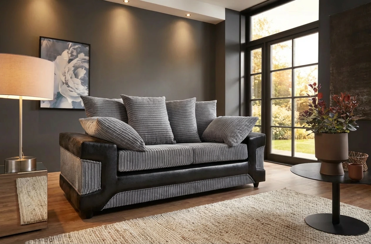 Dino 3 Seater - Black