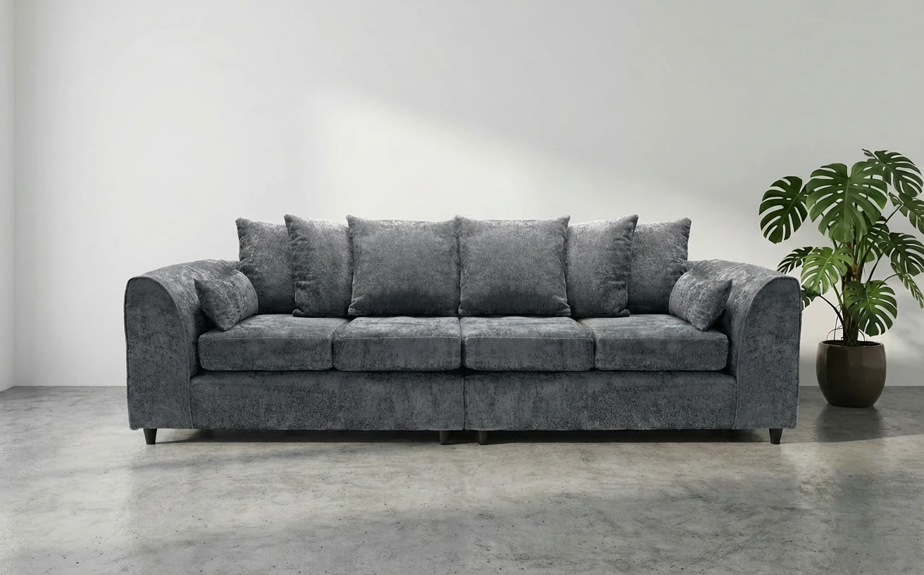 Garrison Soft Chenille 4 Seater