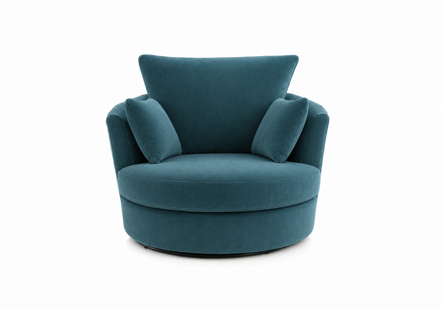 Plush Velvet Swivel Chair