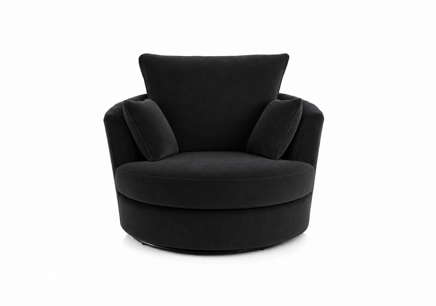 Plush Velvet Swivel Chair