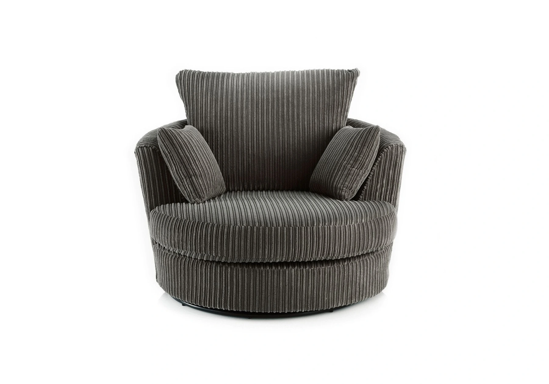 Jumbo Cord Swivel Chair