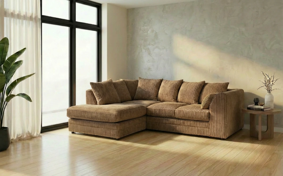 Camden Jumbo Cord Corner Sofa