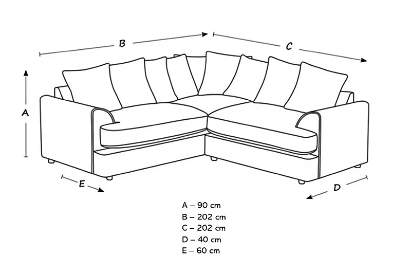 Missouri Crushed Velvet Corner Sofa