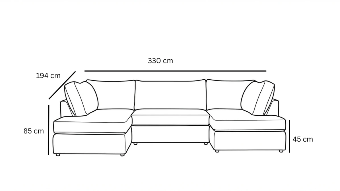 Jimmy U Shape Sofa